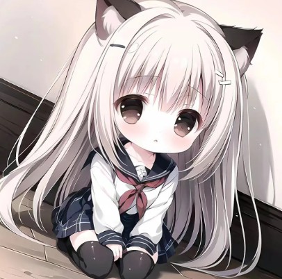 小猫女女生可爱头像  第4张