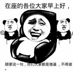表情包-在座的各位大家早上好  第1张