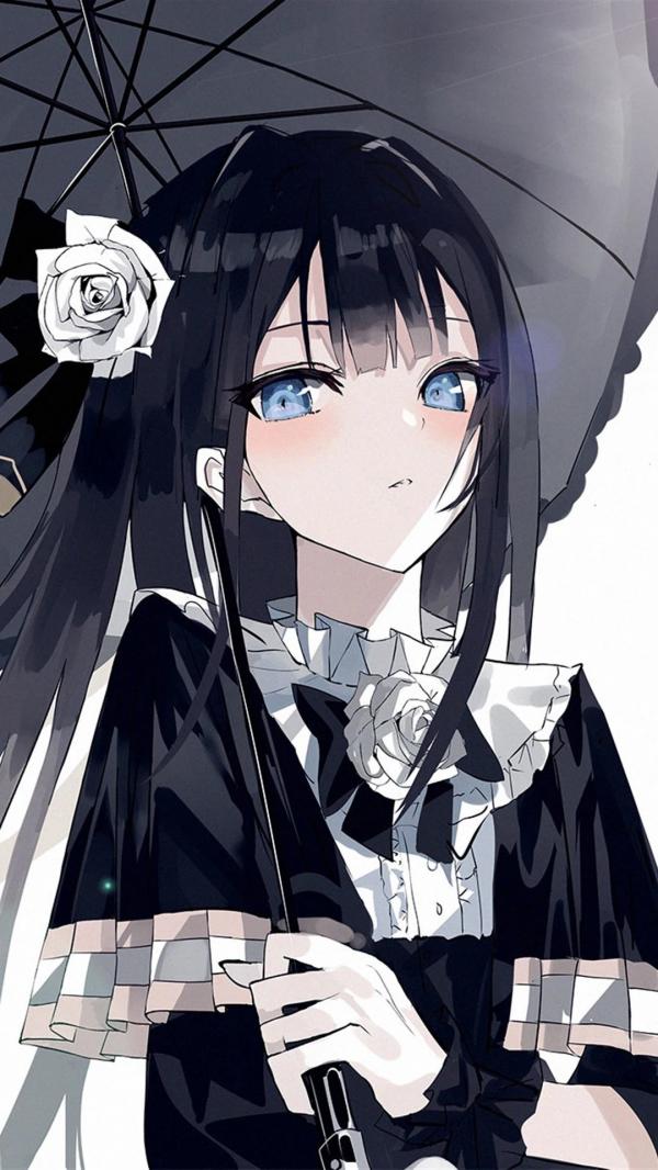 二次元美少女-暗黑风格动漫美女系列图片  第2张